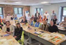 Leadership development course participants visit Sheard Packaging Sheet Plant Association Emerging Leaders Programme participants
