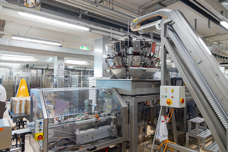 Ishida multihead weigher in production facility